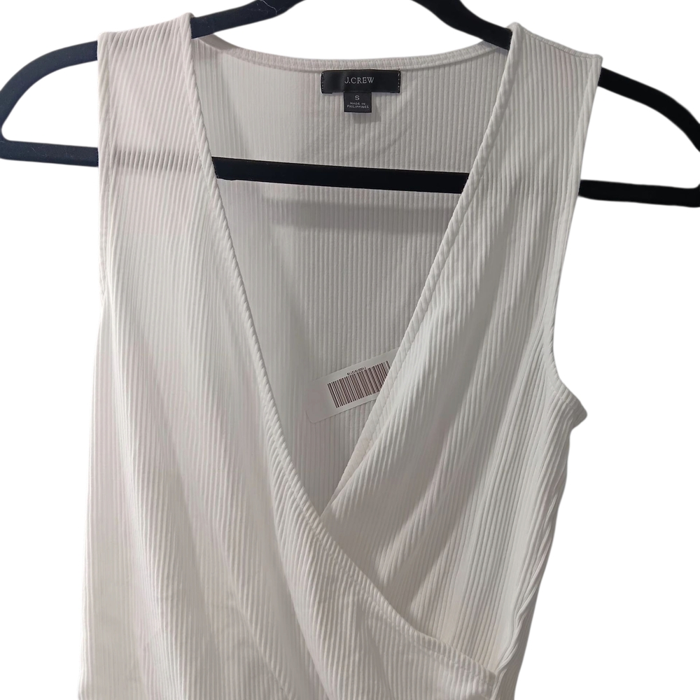 J. Crew Women's White Sleeveless Top